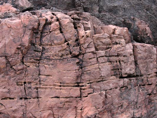 sandstone with tubular cavities