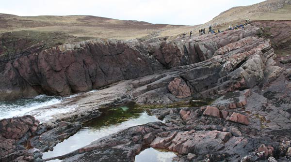 Stac Fada outcrop view